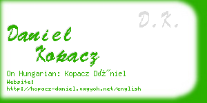 daniel kopacz business card